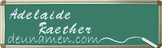 Adelaide Raether Visitenkarte